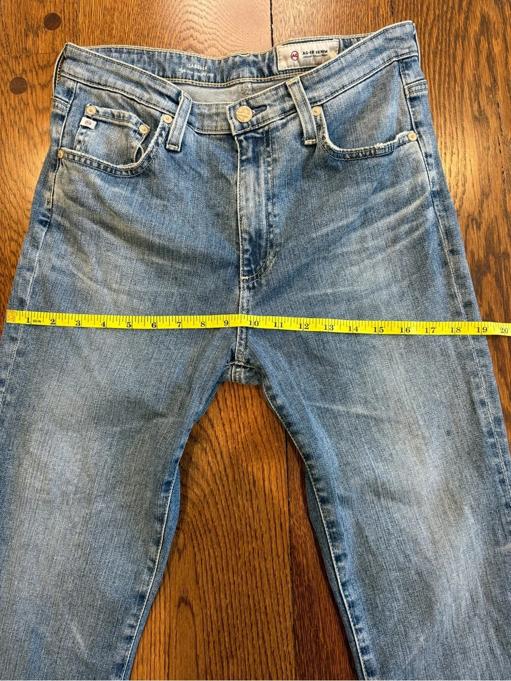AG Isabelle High Rise Straight Crop Jeans Size 29